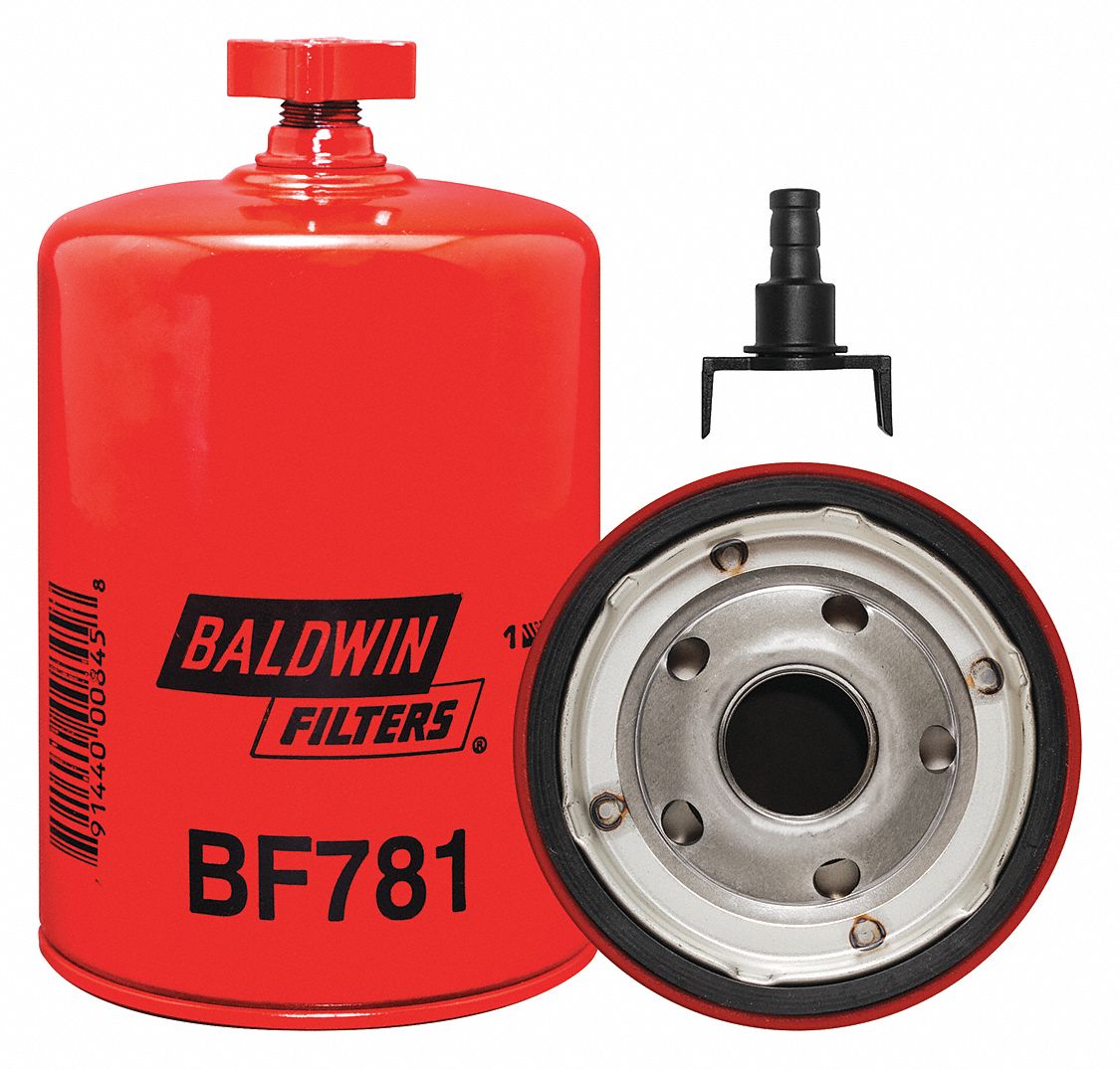 Baldwin Filters Fuel Filter， Spin-On Filter Design-BF 862 (2枚組