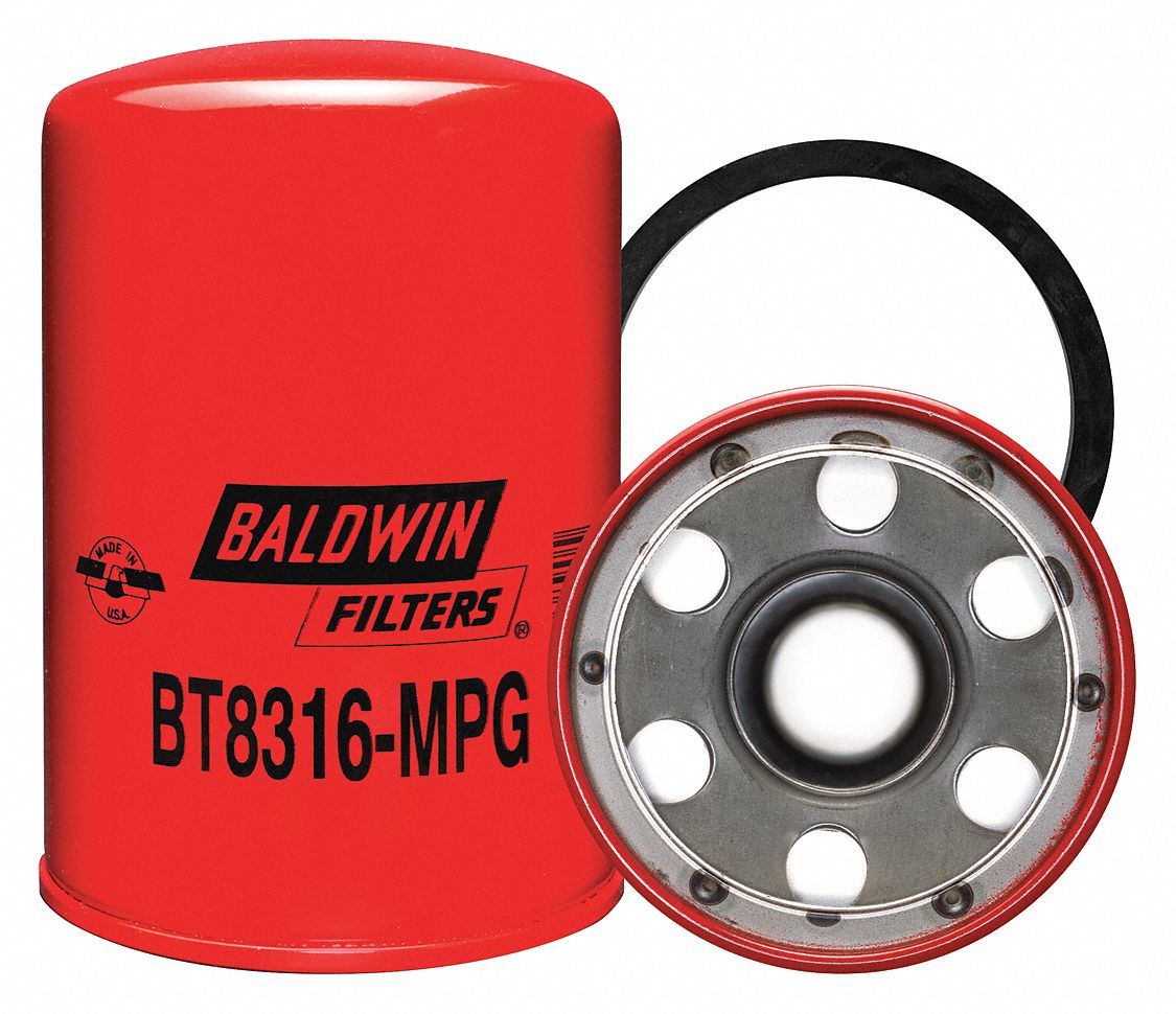 BALDWIN FILTERS Transmission Filter, SpinOn, 5 9/16 in Length, 3 11/16