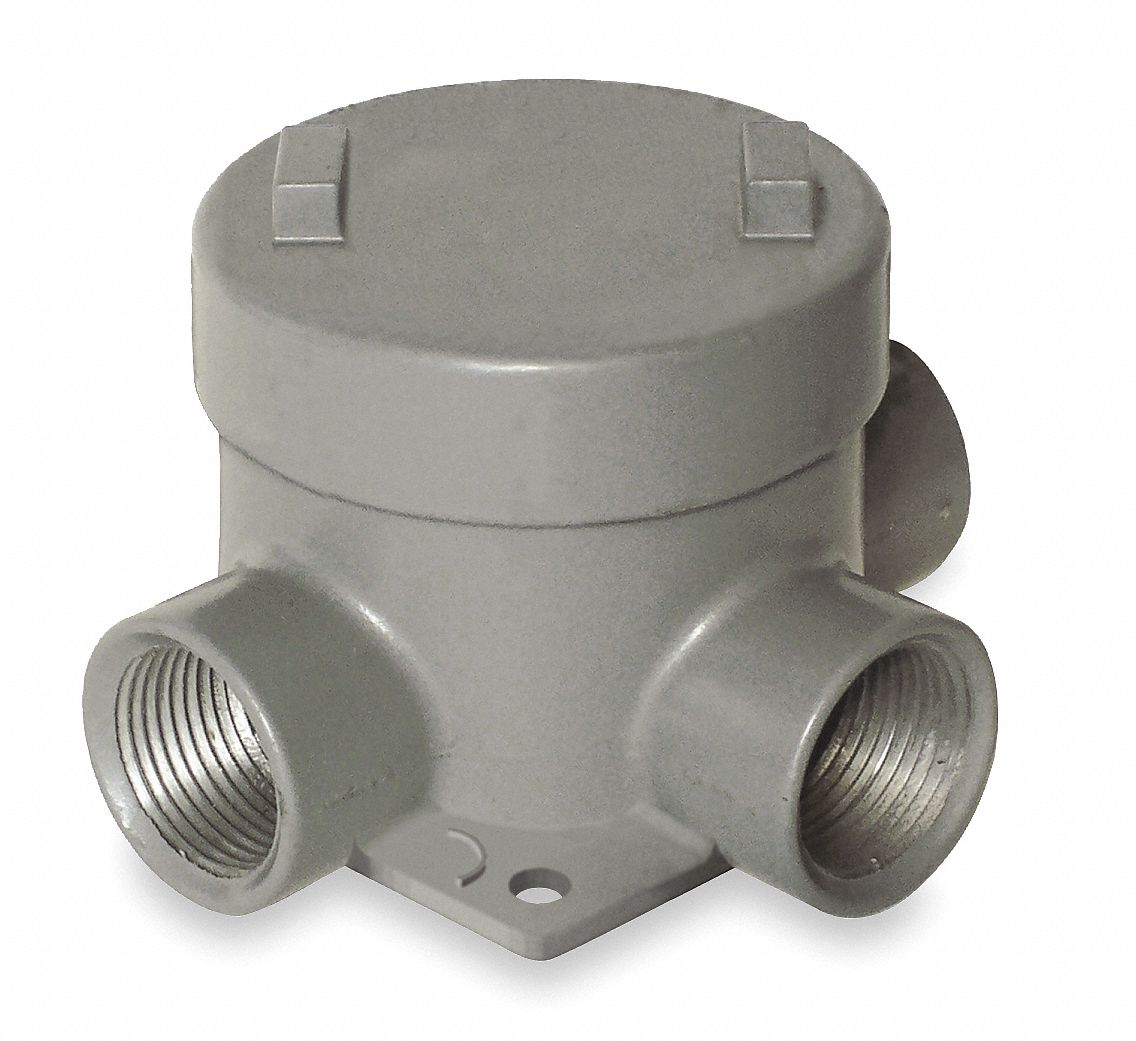 Conduit Outlet Body: Aluminum, GE, 1 1/2 in Trade Size, T Body, 29 cu in Body Capacity