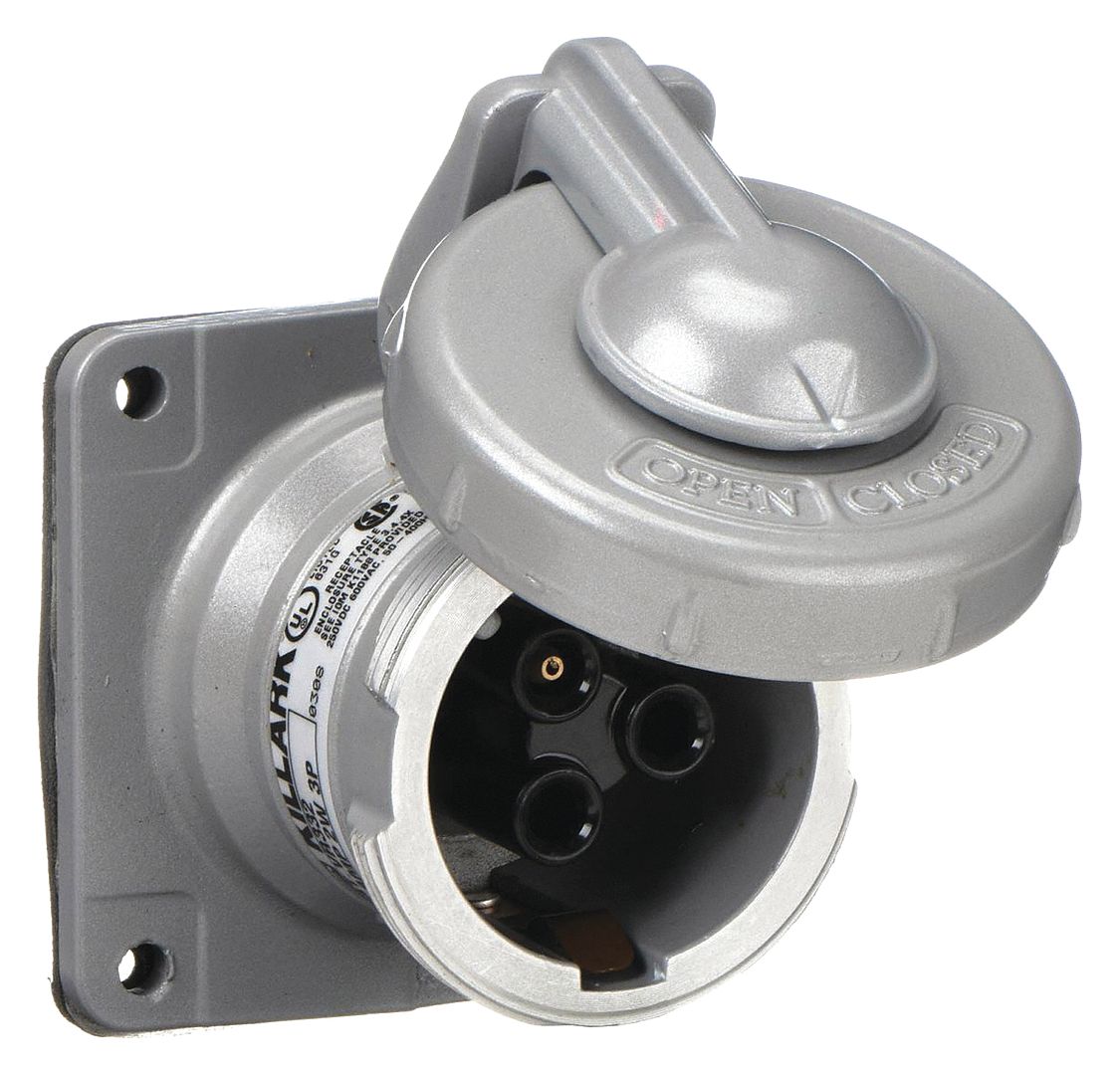 PRISE COURANT 30AMP 600VLT 2PL 3WR
