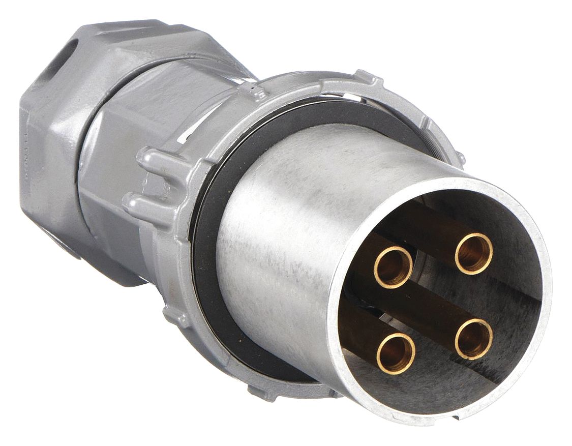 PIN AND SLEEVE PLUG, 200 A, 250V DC/600V AC, STYLE 1 GROUNDING, CSA CERTIFICATIONS/UL LISTED