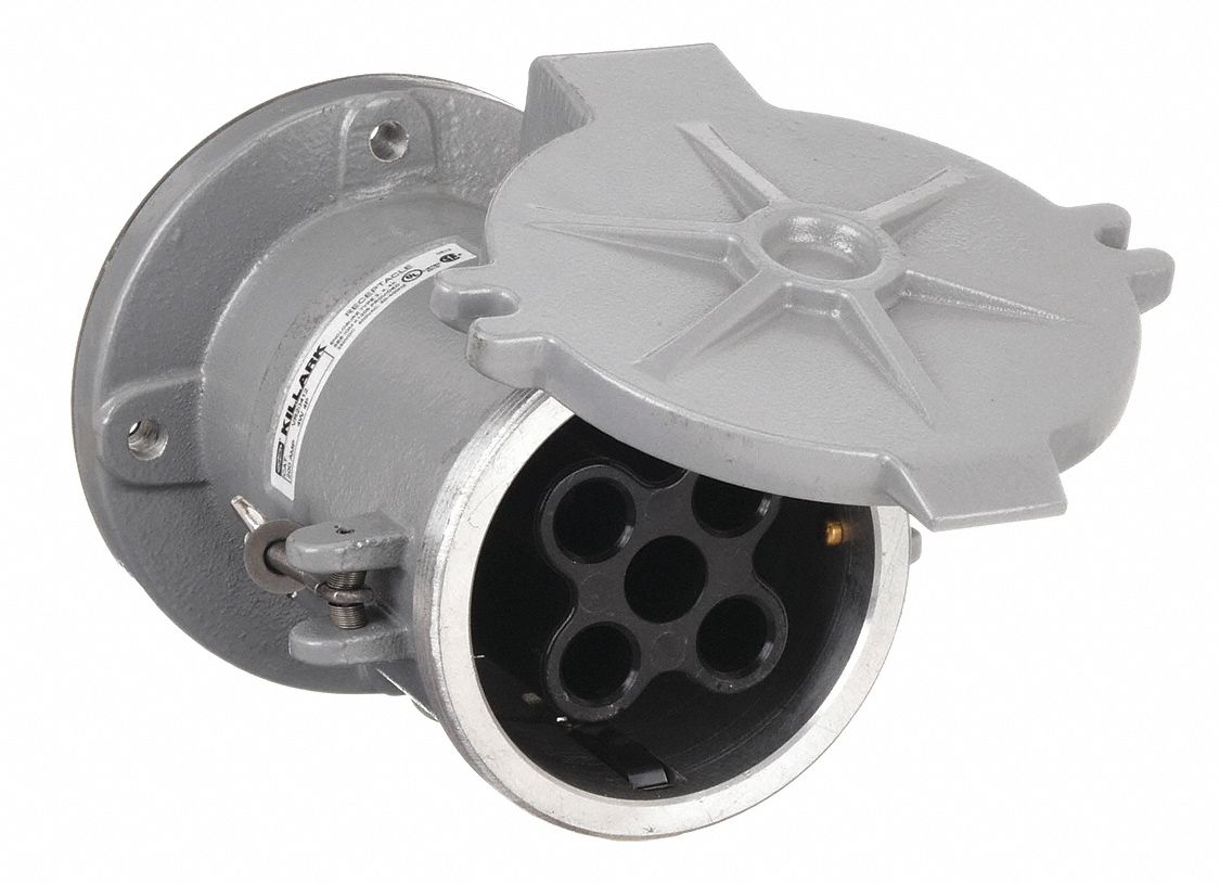 200 A, 600V AC/250V DC, Pin and Sleeve Receptacle 2NVX2VR20412