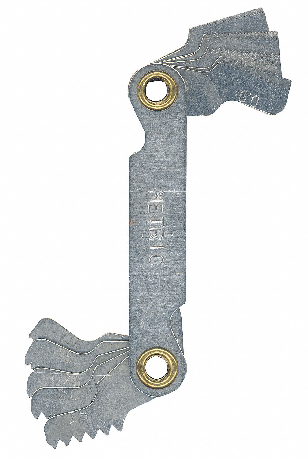 BOSCH Thread Pitch Gauge Set, Thread Type Metric, Number of Leaves 14