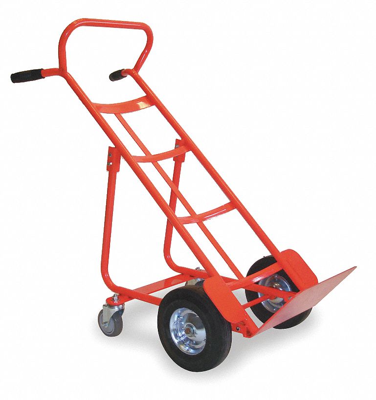 ERGONOMIC TILT-BACK STEEL GENERAL PURPOSE HAND TRUCK, 800 LB LOAD CAPACITY, 14 X 8 IN, STD