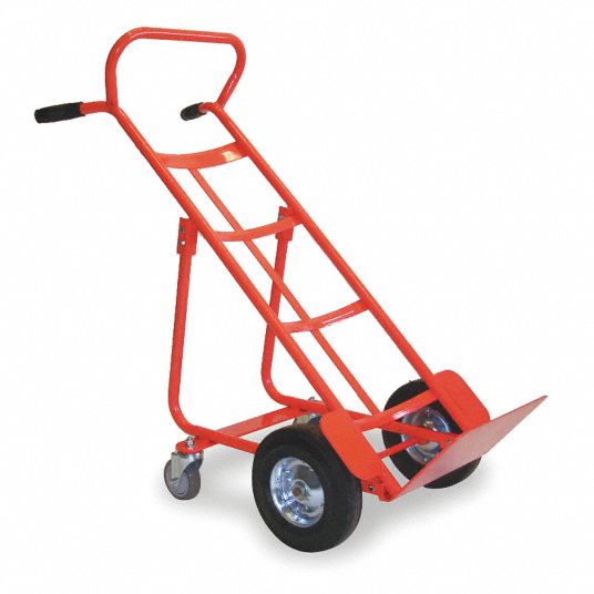 DAYTON, 800 lb Load Capacity, 14 in x 8 in, Ergonomic Tilt-Back Steel  General Purpose Hand Truck - 2NXA9