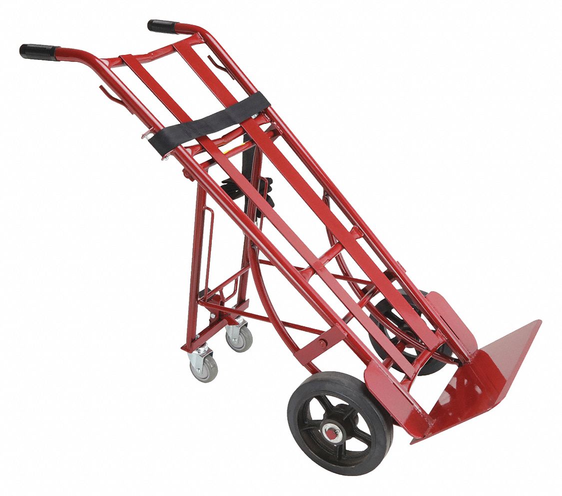 ERGONOMIC TILT-BACK STEEL GENERAL PURPOSE HAND TRUCK, 1,000 LB LOAD CAPACITY, 17 X 10 IN