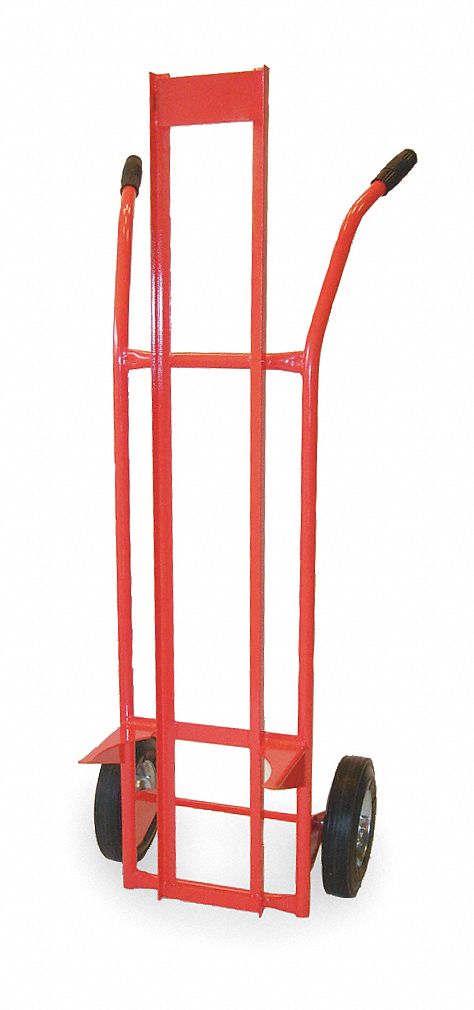 DAYTON Steel-Frame Pail Hand Truck: 21 in x 19 in x 55 in, For 5 gal Drum  Capacity, Red