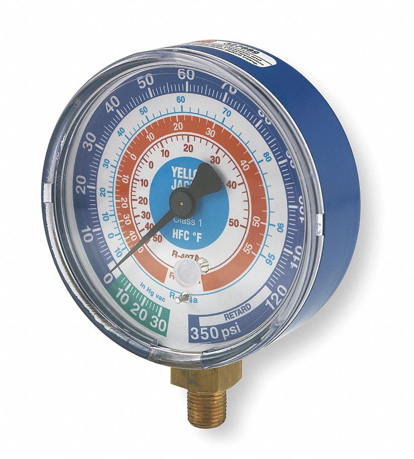 REPLACEMENT LOW-SIDE PRESSURE GA, 3⅛ IN, 30 IN HG TO 500 PSI, ⅛ IN MNPT, NON-LIQUID