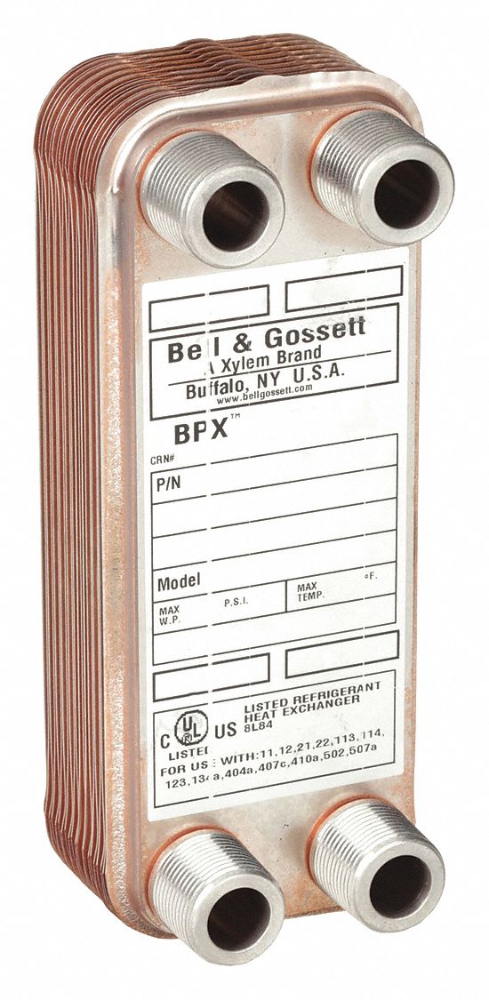 45,000 BtuH Water / 17,000 BtuH Oil, 50 gpm, Heat Exchanger 2NXT1