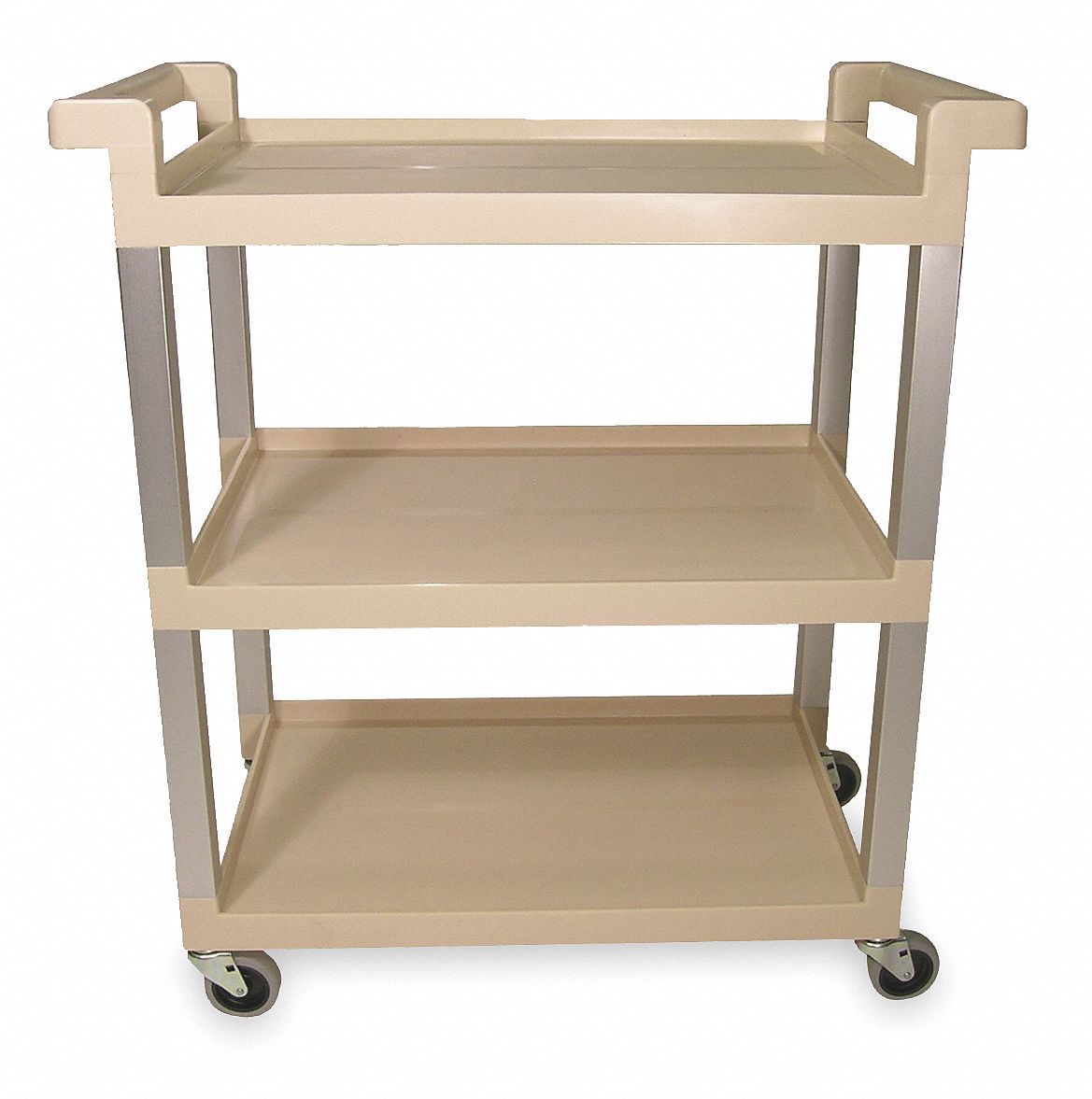 RUBBERMAID UTILITY CART,100LBS. LOAD CAP. Plastic Shelf and Utility