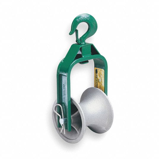 GREENLEE, 5 in Sheave Wd, 12 in Sheave Dia., Cable Puller Sheave