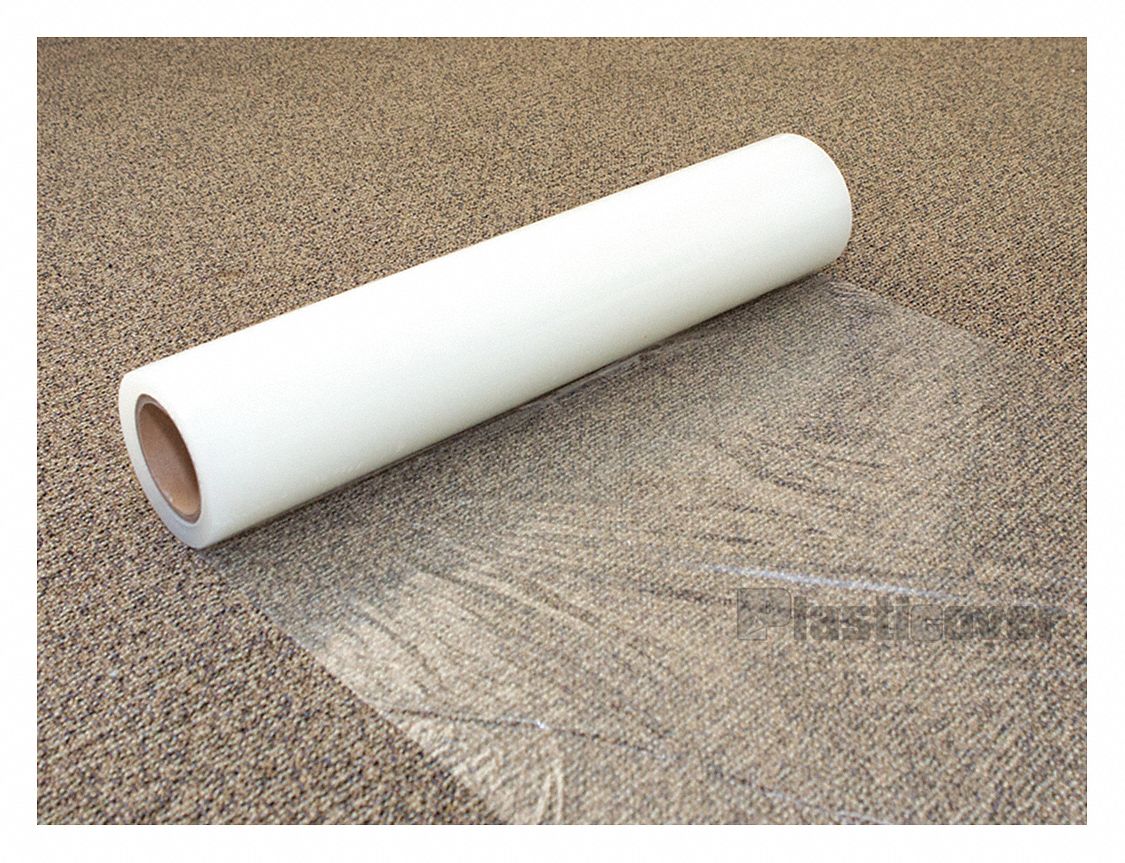 Carpet Protection Film,  500 ft Length,  36 in Width,  Linear Low Density Polyethylene