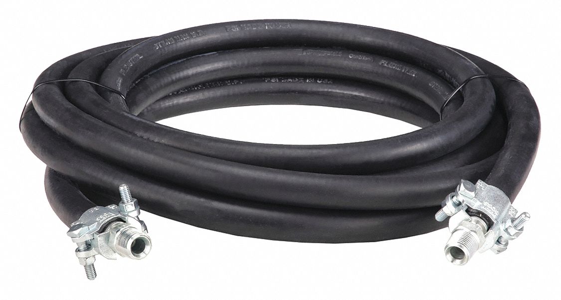 1/2 in Hose Inside Dia., 25 ft Hose Lg, Steam Hose 2P035