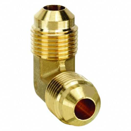 1/2 Flare X 1/2 Flare 90 Degree Brass Union Elbow, 55-8