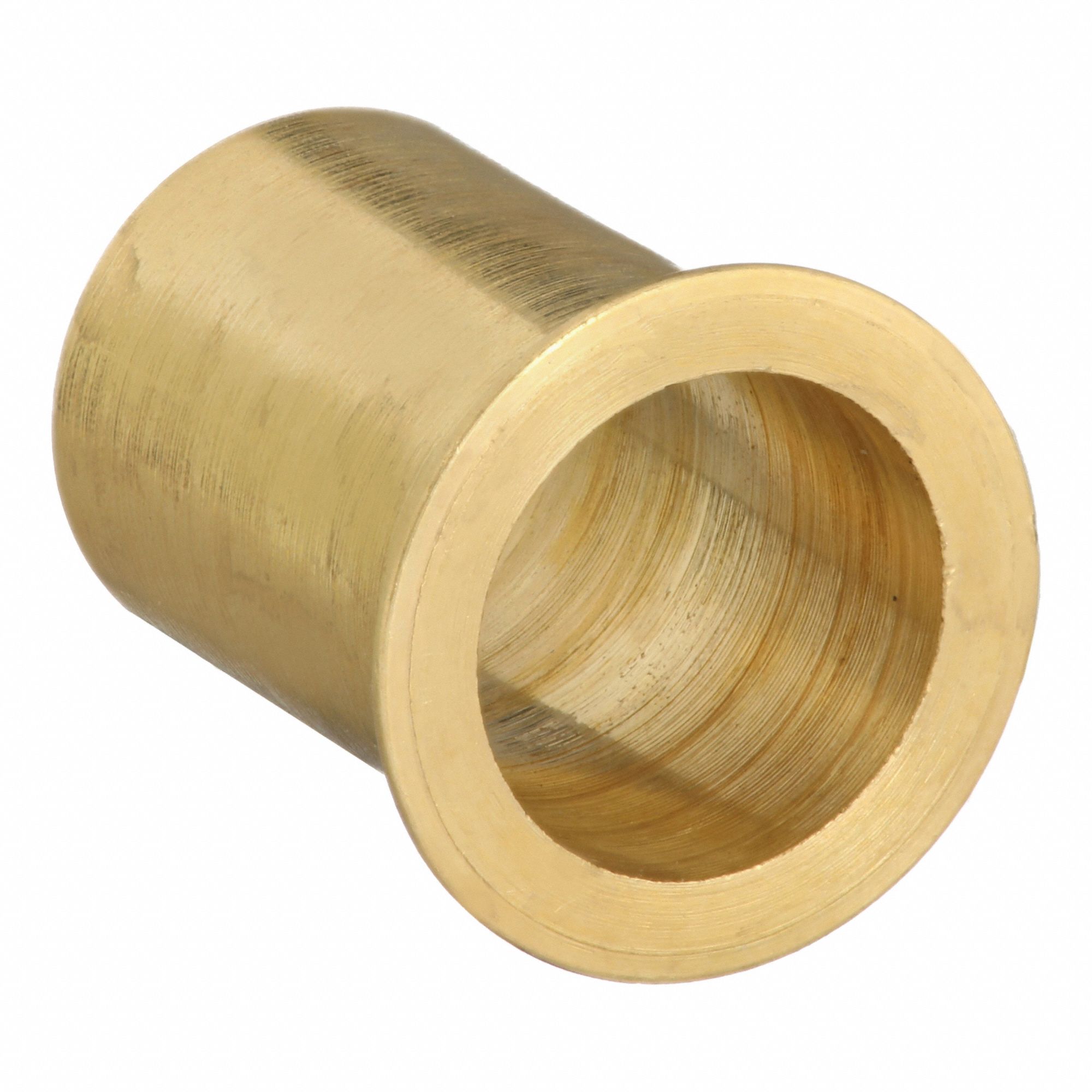Tube Insert: 5/8 in OD Fitting Size, Compression, Brass, 23/32 in Overall Lg, 10 PK