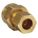 FEMALE CONNECTOR: BRASS, COMPRESSION X FNPTF, ⅜ IN PIPE SIZE, FOR ⅜ IN TUBE OD, 10 PK