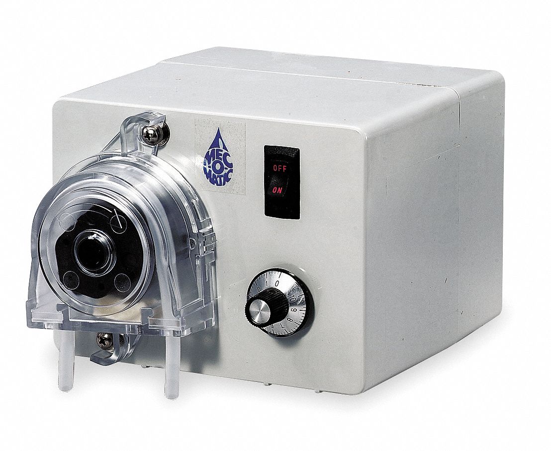 Chemical Metering Pump: 97.00 gpd, 25 psi Max. Pressure - Pumps, 115V AC, 1/60 hp HP - Pumps, 10:1