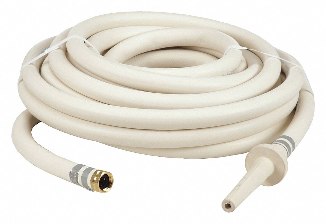 WASHDOWN HOSE: ¾ IN HOSE ID, 300 PSI, -40 °  TO 200 ° F, WHITE, 50 FT HOSE LG, FGHT X FGHT