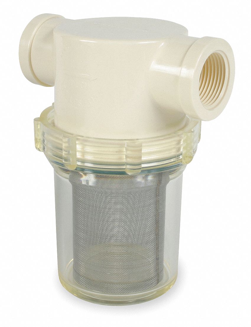 GRAINGER APPROVED 50 Mesh TLine Strainer, 305 Microns, 1 in Pipe Size