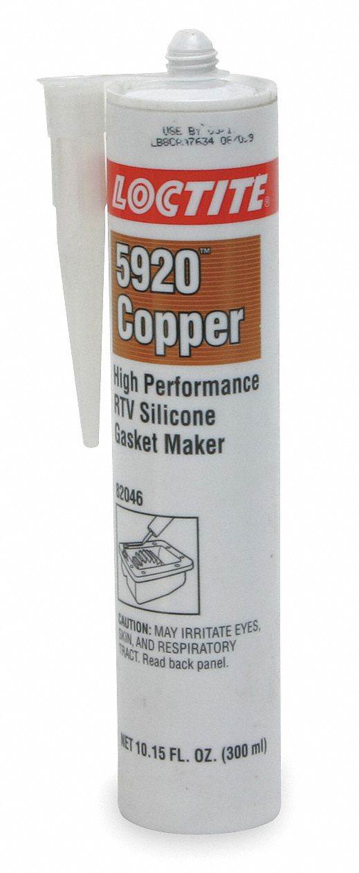 RTV GASKET MAKER, SI 5920, 10.14 FL OZ, CARTRIDGE, COPPER, HIGH-TEMPERATURE RESISTANT
