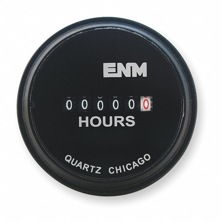 ENM, Hour Meters, Front Panel Mounting, Hour Meter - 2PAR1