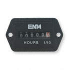 HOUR METER,ELECTRICAL,2-HOLE RECTAN