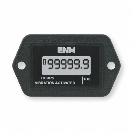 ENM, Hour Meters, Front Panel Mounting, Hour Meter 2PAU8T54C1 Grainger
