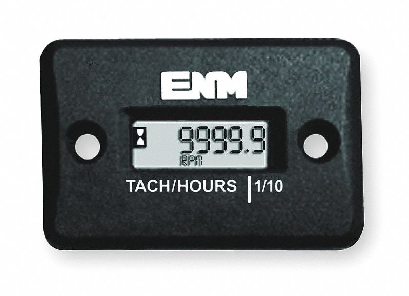 TACHOMETER/HOUR METER, LCD, SURFACE MOUNT