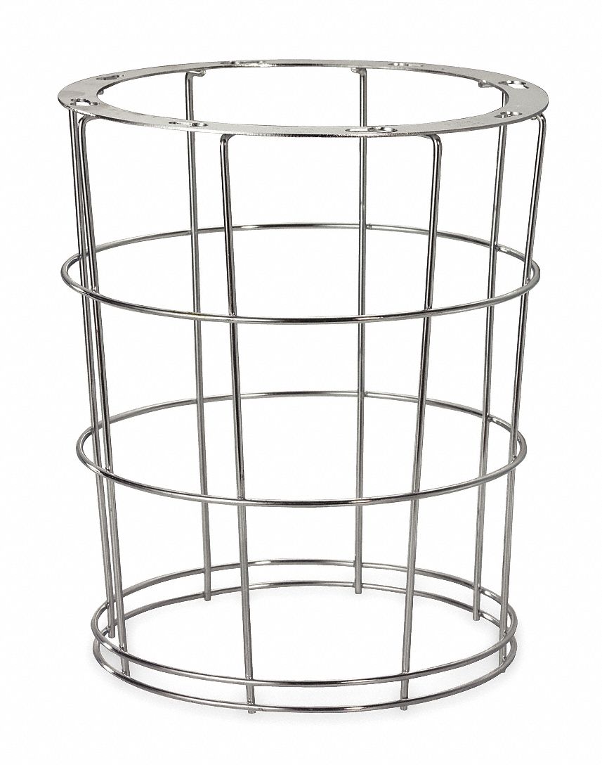 HAZARDOUS LOCATION WIRE GUARD, FOR VM5 FIXTURES, 11 IN L, 9 13/20 IN W, GREY