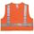 GILET HTE VISIBILITÉ,ANSI CLASSE 2,3TG,POLYESTER UNI ORNG,FERMETURE AUTOAGRIPPANTE,SIMPLE BANDE