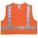 HI-VIS VEST, ANSI CLASS 2, 3XL, ORANGE SOLID POLYESTER, HOOK & LOOP, SINGLE