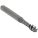 SPIRAL FLUTE TAP, #6-32 THREAD, 3/16 IN THREAD L, 2 IN L, MODIFIED BOTTOMING, H3