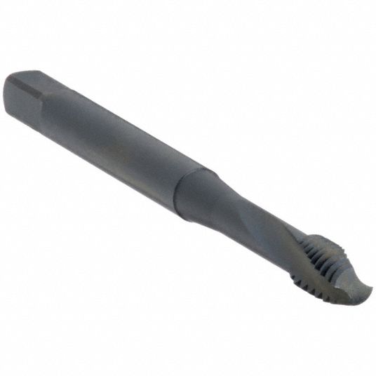 OSG Spiral Flute Tap: #8-32 Thread Size, 1/4 in Thread Lg, 2 3/32 in  Overall Lg, Modified Bottoming