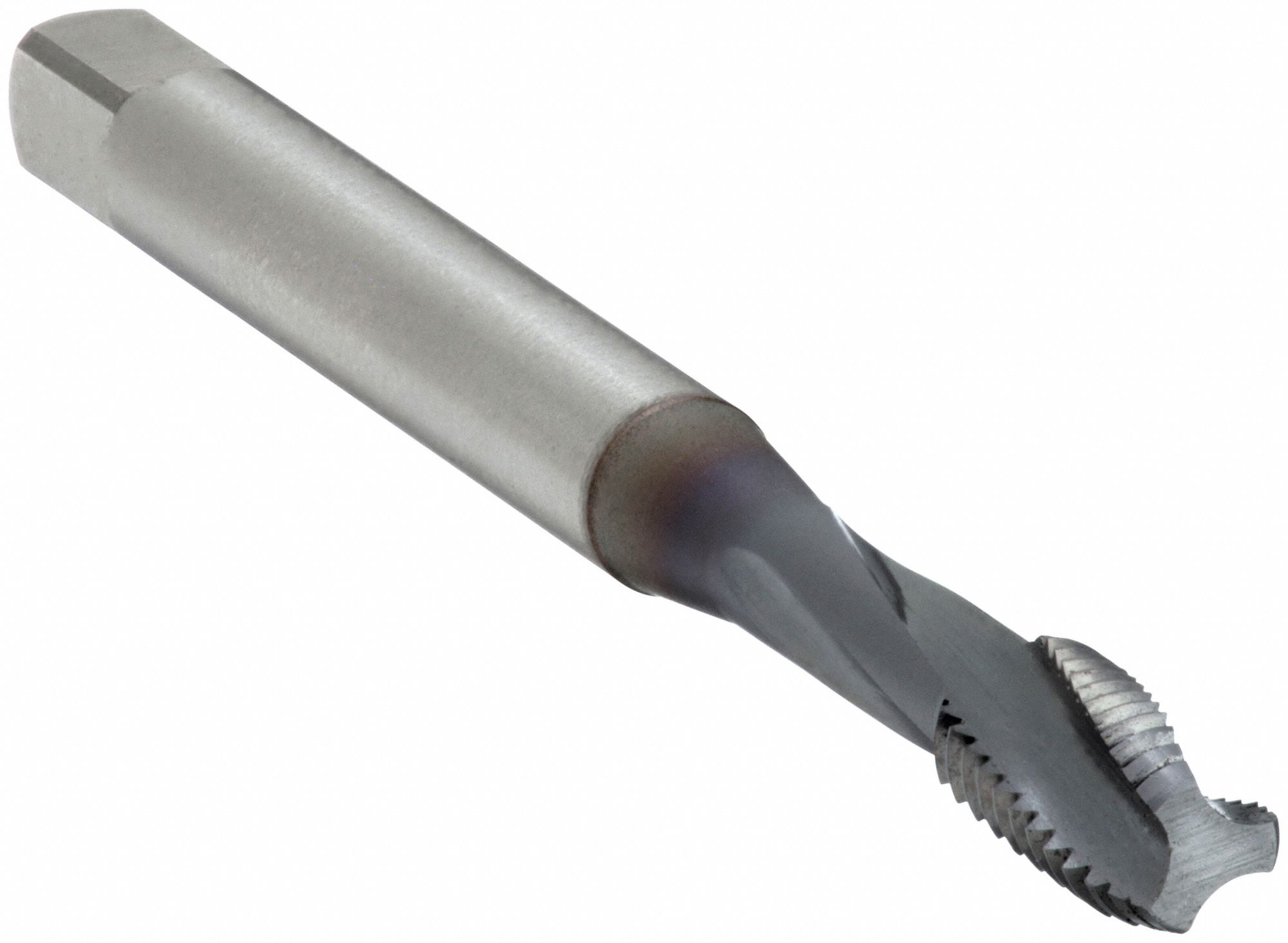 Spiral Flute Tap: #10-32 Thread Size, 5/16 in Thread Lg, 2 11/32 in Overall Lg, Right Hand, TiCN
