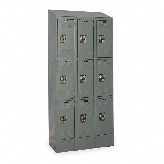 HALLOWELL, 36 in x 18 in x 78 in, Louvered, Wardrobe Locker - 2PFP9 ...