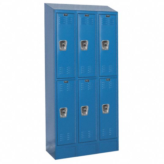 HALLOWELL, 36 in x 18 in x 78 in, Louvered, Wardrobe Locker - 2PFT9 ...