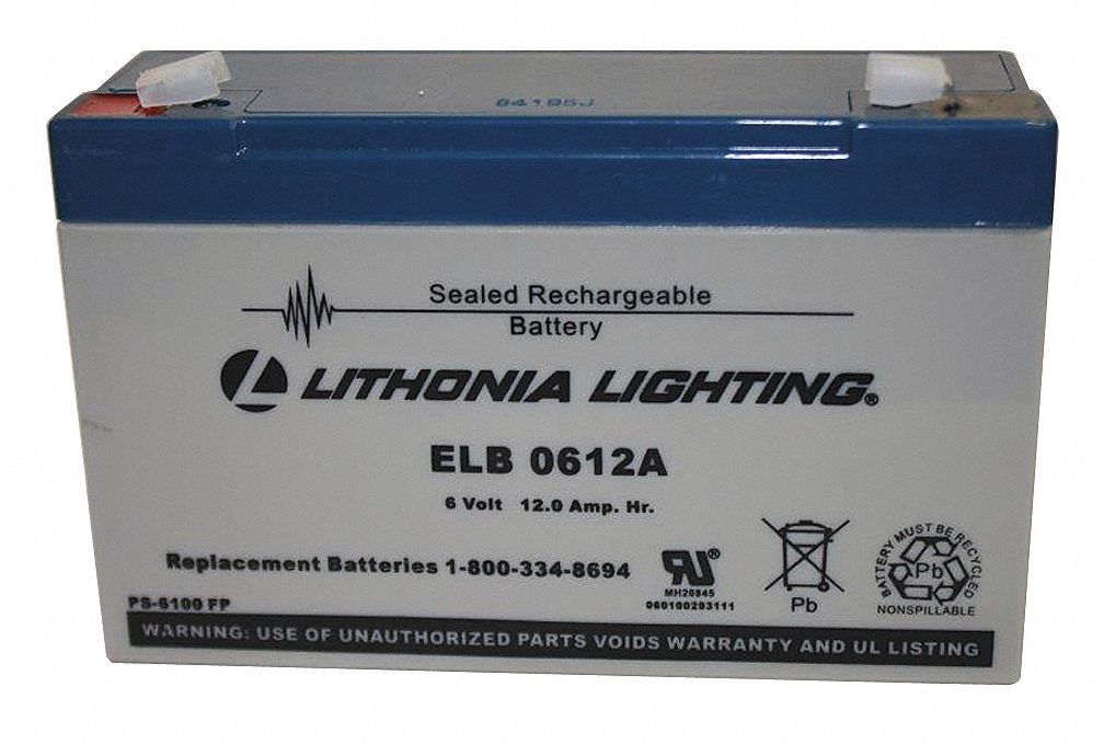 Lithonia ELB-1212 12V 12Ah Batería de Luz de emergencia