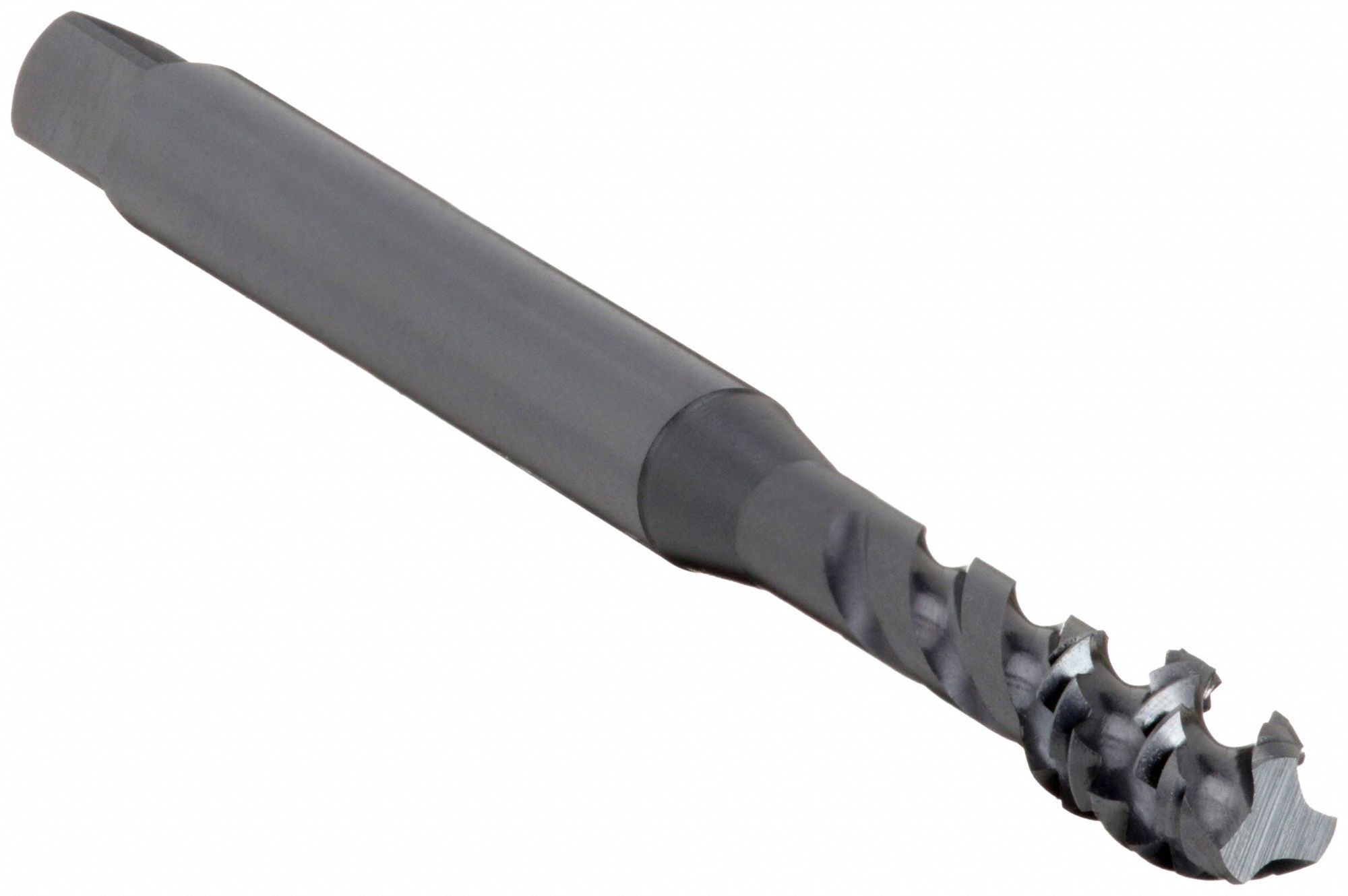 Spiral Flute Tap: 1/4"-20 Thread Size, 3/8 in Thread Lg, 3 1/8 in Overall Lg, Modified Bottoming
