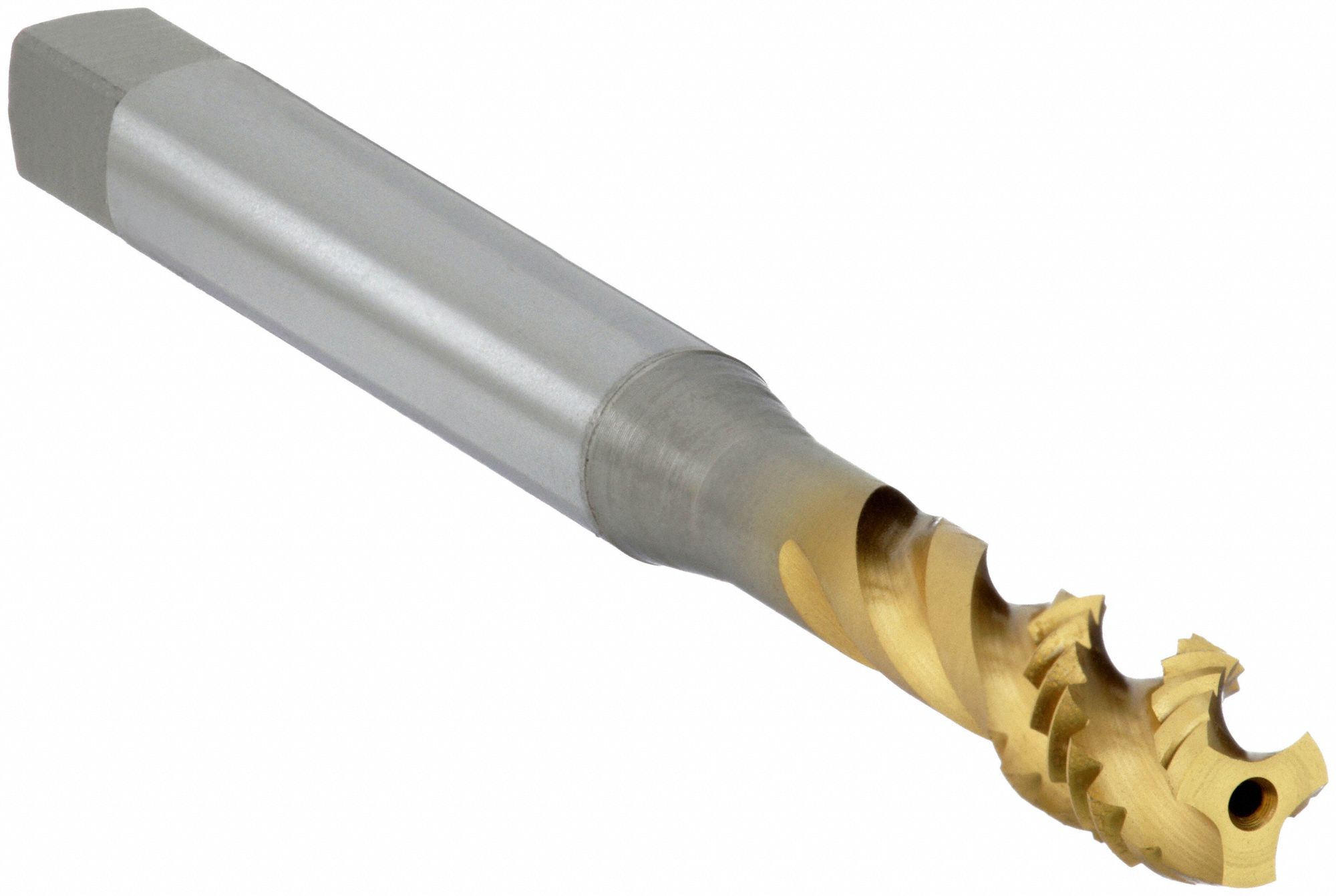 Spiral Flute Tap: 7/16"-20 Thread Size, 9/16 in Thread Lg, 3 29/32 in Overall Lg, Right Hand, 2B