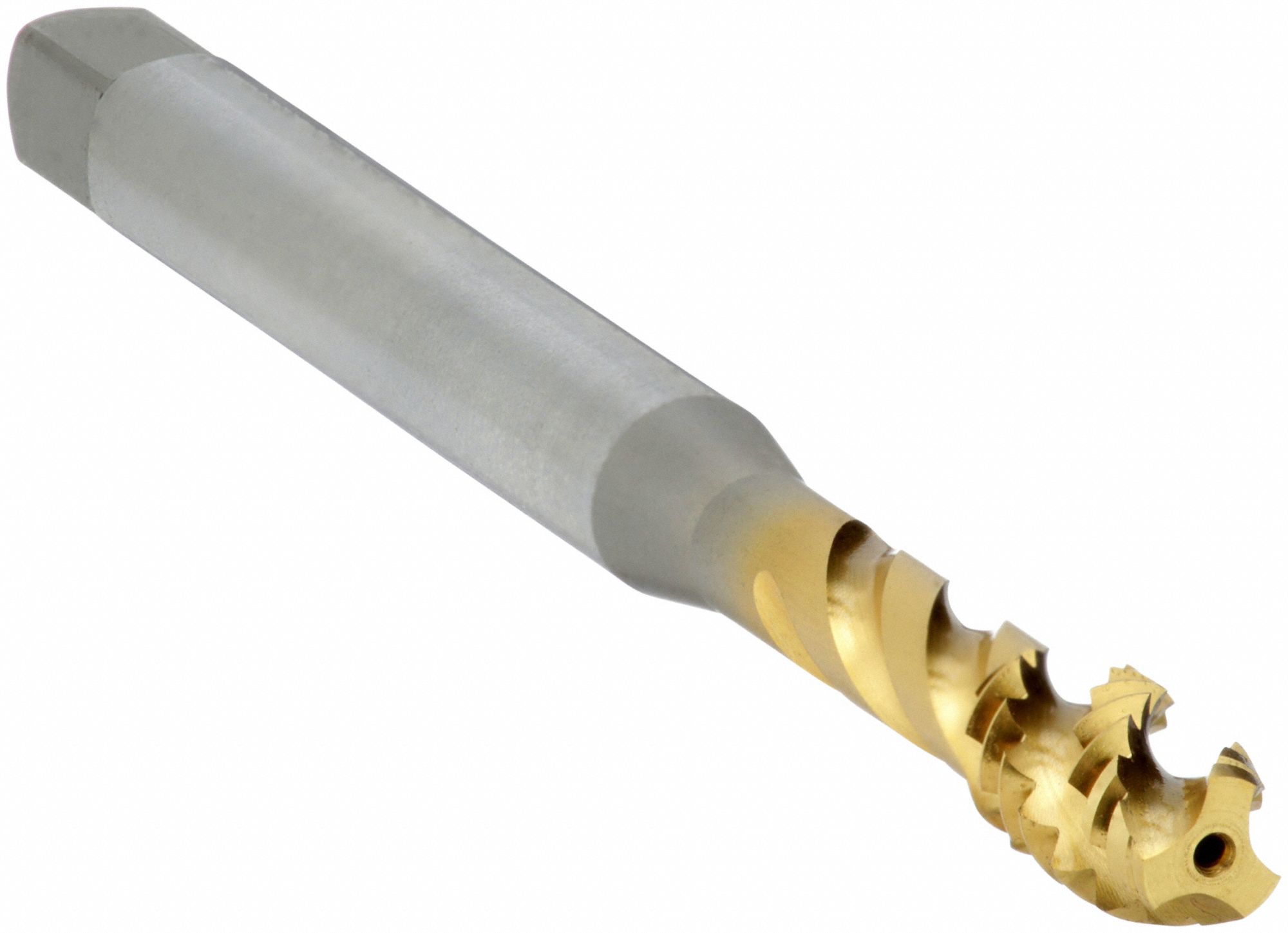 Spiral Flute Tap: 1/4"-20 Thread Size, 3/8 in Thread Lg, 3 1/8 in Overall Lg, Modified Bottoming