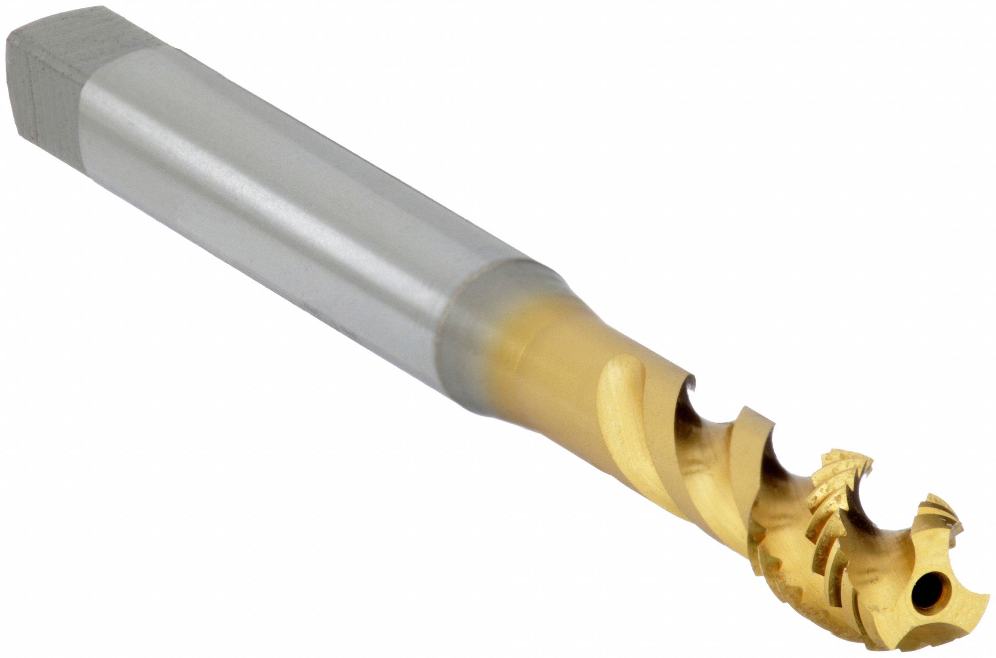 Spiral Flute Tap: M8x1.25 Thread Size, 10.00 mm Thread Lg, 90.00 mm Overall Lg, Right Hand