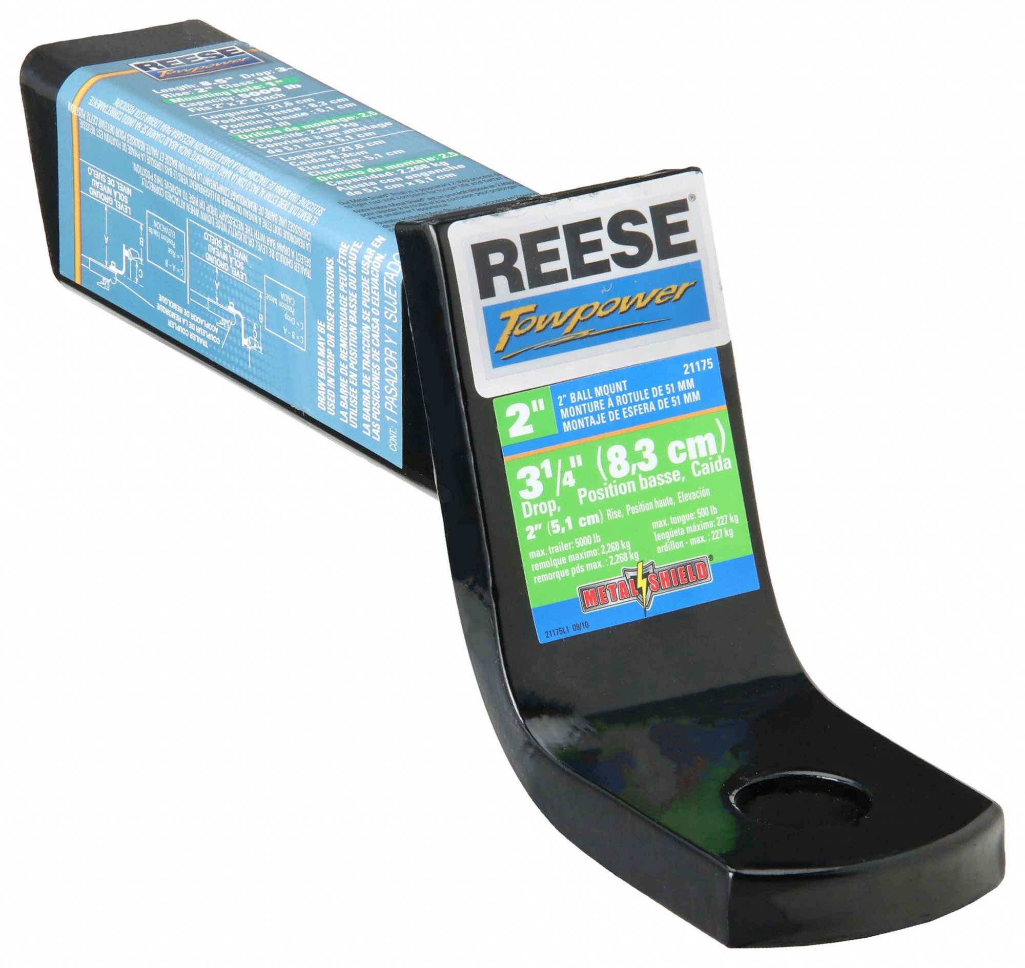 Ball Mount: III, 1 in Compatible Ball Shank Dia, Ball Mounts Ball Mount, 9 1/2 in Overall Lg