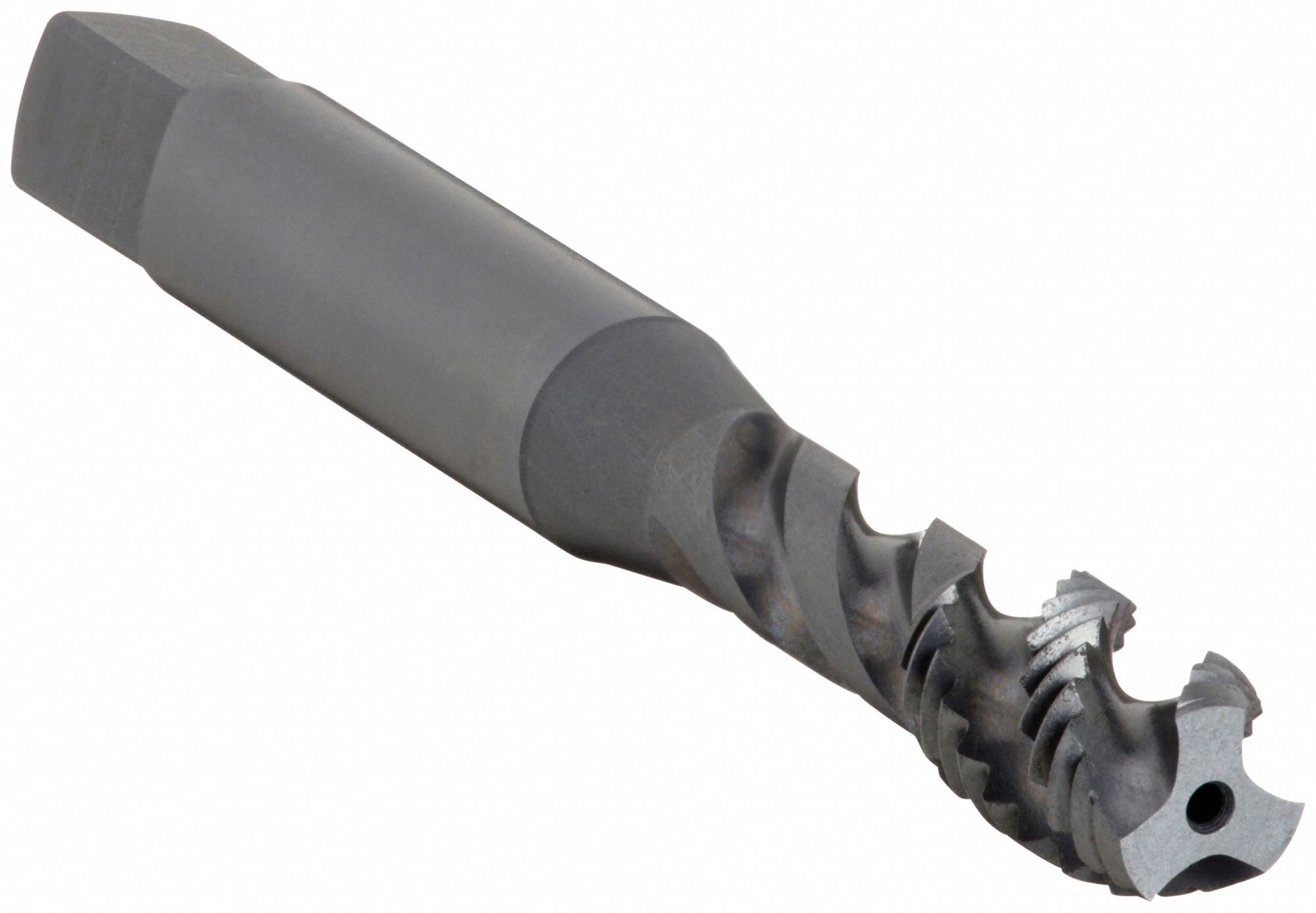 TARAUD À CANNELURE HÉLICOÏDALE, FILETAGE 5/16 PO-24, FILETAGE 7/16 PO LONG, 2 23/32 PO LONG, DROITIER, H3