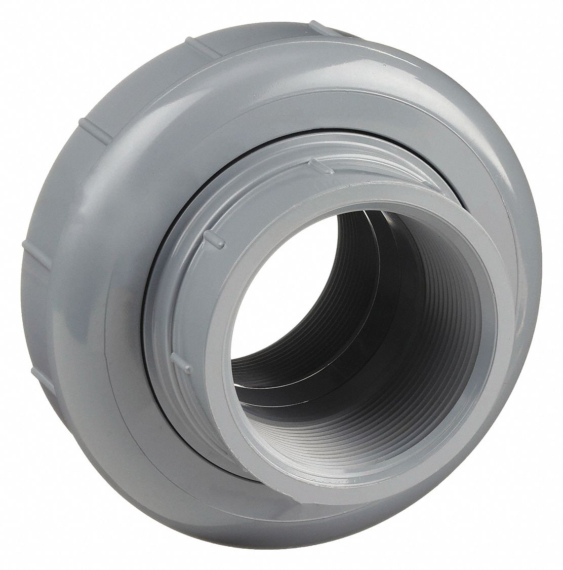 RACCORD UNION, RACCORD 3 PO X 3 PO, NPT FEMELLE X NPT FEMELLE, CATÉGORIE 80, PVC-C, 150 LB/PO2, GRIS