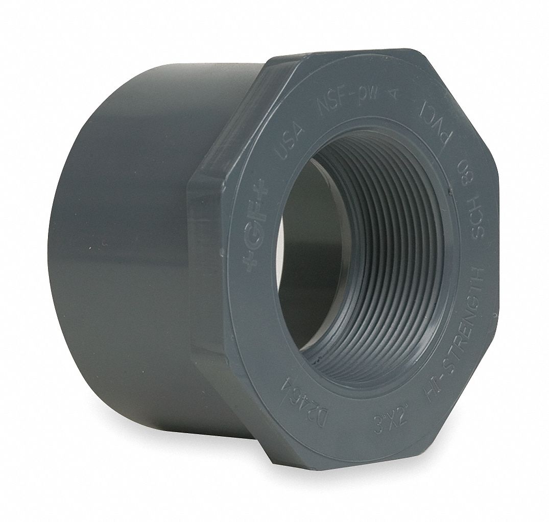 Grainger Approved Reducing Bushing 3 4 In X 1 2 In Fitting Pipe Size Schedule 80 Male Spigot X Female Npt Gray 2pmg4 8 101 Grainger