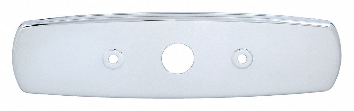 Trim and Cover Plate: For OPTIMA/OPTIMA Plus Series, Brass, Chrome Finish, 2 1/2 in Overall Wd