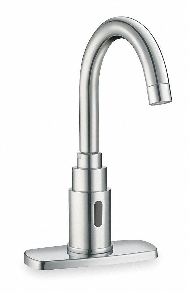 GOOSENECK BATHROOM FAUCET: SLOAN, CHROME FINISH, 2.2 GPM FLOW RATE, MOTION SENSOR