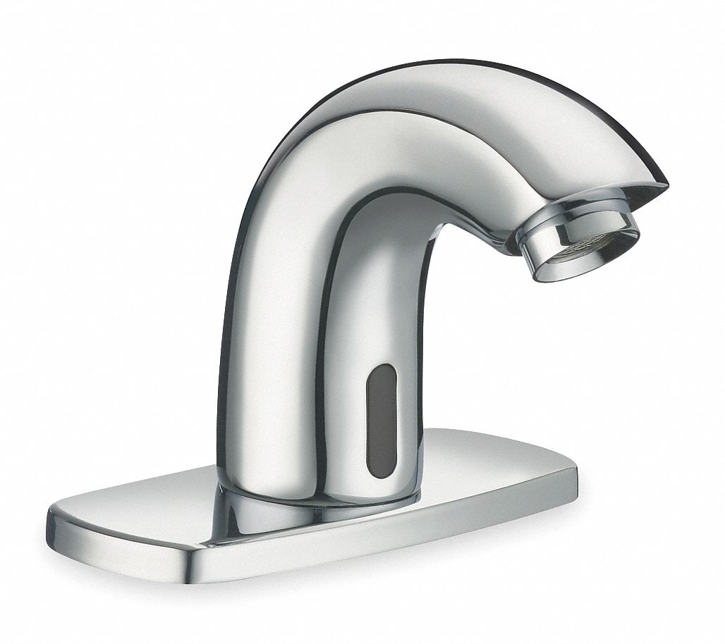 MID ARC BATHROOM FAUCET: SLOAN, CHROME FINISH, 0.5 GPM FLOW RATE, MOTION SENSOR