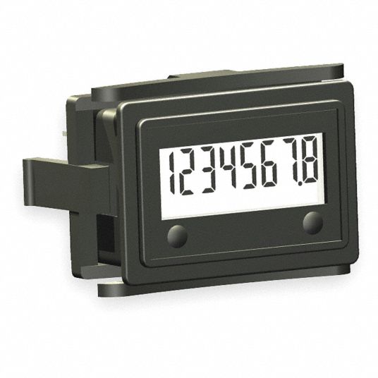 TRUMETER Hour Meter, LCD, Hours/Tenths Display Units, Number of Digits