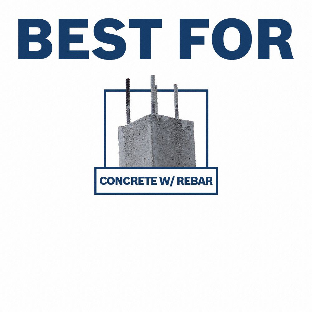 BOSCH Rebar Cutter Drill Bit 1/2 in Drill Bit Size, 10 in Max Drilling